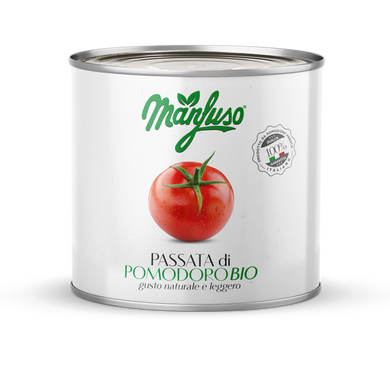 Пюре з томатів органічне, 2.5кг, Manfuso