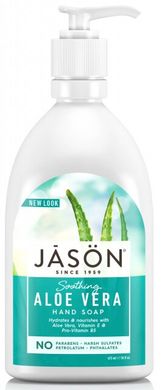 Смягчающее жидкое мыло для рук Алоэ Вера, 473 мл, Jason Natural Cosmetics