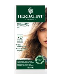 Фарба для волосся 7D ЗОЛОТИЙ БЛОНД, 150 мл, Herbatint, Золотий блонд