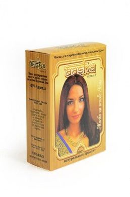 Маска для зміцнення волосся і проти лупи на основі Індійської хни і Гімалайських трав, 80г, Aasha Herbals