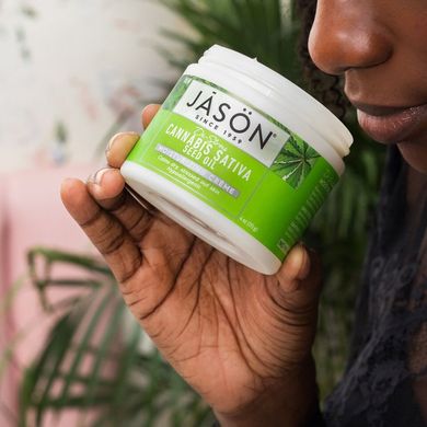 ​Анти-стресс ультраувлажняющий крем для сухой кожи с маслом семян конопли, 113 г, Jason Natural Cosmetics