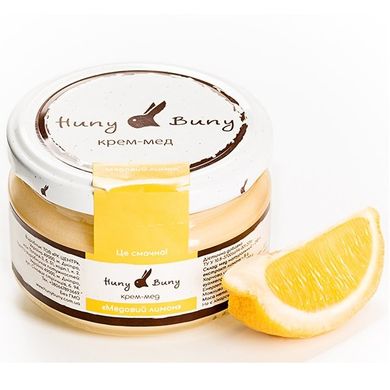 Крем-мед Медовый лимон, 250г, Huny Buny