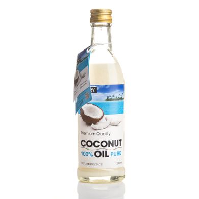 Рафинированное кокосовое масло, HiLLARY, 250 мл