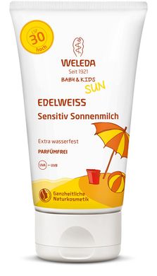 Едельвейс сонцезахисне молочко для чутливої шкіри SPF 30, 150 мл, Weleda