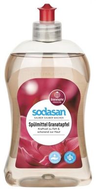 Органическое жидкое средство-концентрат Гранат для мытья посуды, 500 мл, Sodasan
