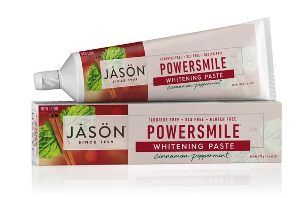 Отбеливающая зубная паста Корица и Мята Powersmile, Jason Natural Cosmetics