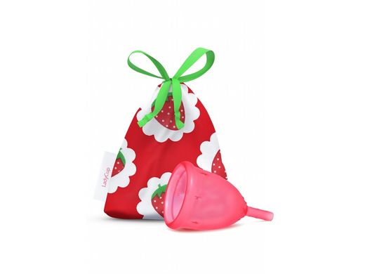 Менструальная чаша Sweet strawberry, LadyCup, Маленький (S)