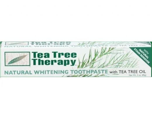 Отбеливающая зубная паста без фтора с маслом чайного дерева, 85 г, Tea Tree Therapy