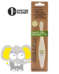Дитяча біорозкладна зубна щітка Extra Soft ELEPHANT, 1 шт, Jack N 'Jill, 1 шт
