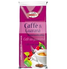 Органічна кава з гуараною мелена, 250 г, Salomoni