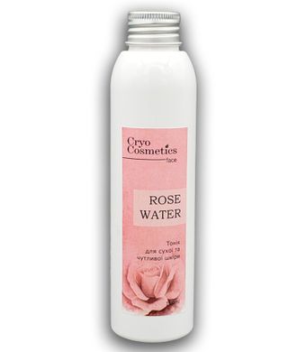 Тоник для сухой и чувствительной кожи Rose WATER, 150 мл, Cryo Cosmetics