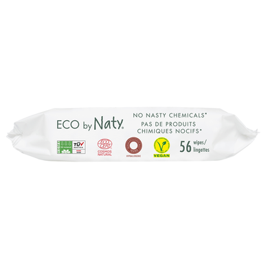 Органичесие детские салфетки для чувствительной кожи Scented Wipes с легким запахом, 56 шт, ECO BY NATY, 56 шт