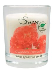 Органічна соєва свічка Солодка Роза, 145 г, Swan