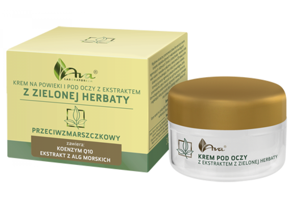 Крем для очей з екстрактом зеленого чаю і коензиму Q10 + R Eye and eyelids cream with a green tea extract and Q10 + R coenzyme, 25 мл