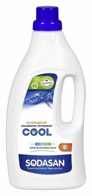 Органічний рідкий засіб Cool для швидкого прання у воді до 40 ° С, 1,5 л = 27 циклів прання, Sodasan