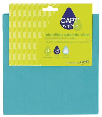 Салфетка из микрофибры для стекла WINDOWS MICROFIBER, Capt'Hygiene, 1 шт