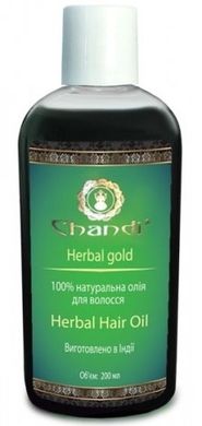 Микс из травяных масел для лечения волос, 200мл, Herbal Hair Oil, CHANDI