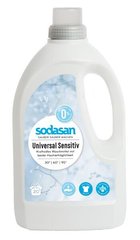 Органічний рідкий засіб Universal Sensitiv / Bright & White для прання білих і кольорових речей при будь-яких температурах, 1,5 л, Sodasan