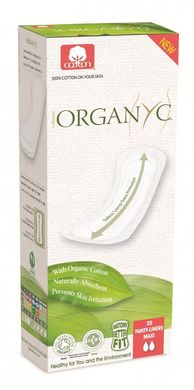 Прокладки ежедневные большие Maxi органические, 20 шт, Corman Organyc, 20 шт