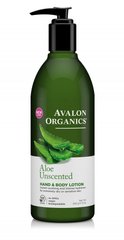 Лосьйон для рук і тіла без запаху Алое, 340г, Avalon Organics