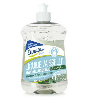 Гипоаллергенное средство для мытья посуды без запаха, 500 мл, ETAMINE DU LYS