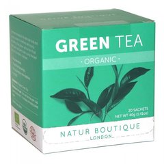 Зелений чай органічний пакетований, 20 фільтр-пакетів, Natur Boutique, 20 шт