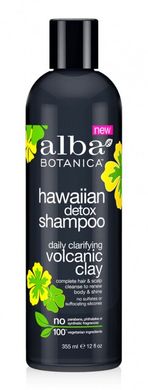 Ежедневный очищающий детокс шампунь для волос Гавайский - Вулканическая глина, 355 мл, Alba Botanica
