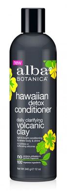 Ежедневный очищающий детокс кондиционер для волос Гавайский - Вулканическая глина, 340 г, Alba Botanica