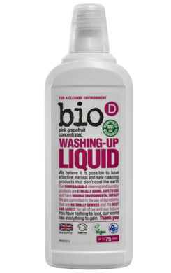 Концентрированная эко жидкость для мытья посуды с запахом розового грейпфрута Washing Up Liquid Grapefruit, 750 мл, Bio-D
