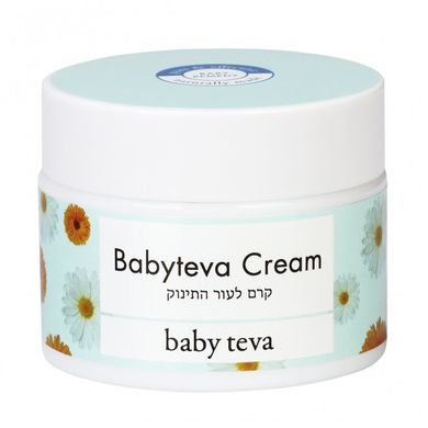 Натуральний крем для немовлят, догляд за шкірою немовлят з самого народження BabyTeva Cream, 50мл, BABY TEVA