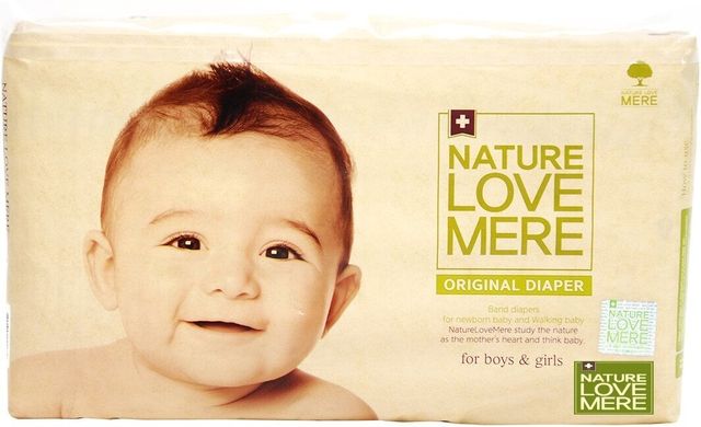Подгузники Nature Love Mere Original Newborn для новорожденных (2-4 кг) 54 шт, 54 шт