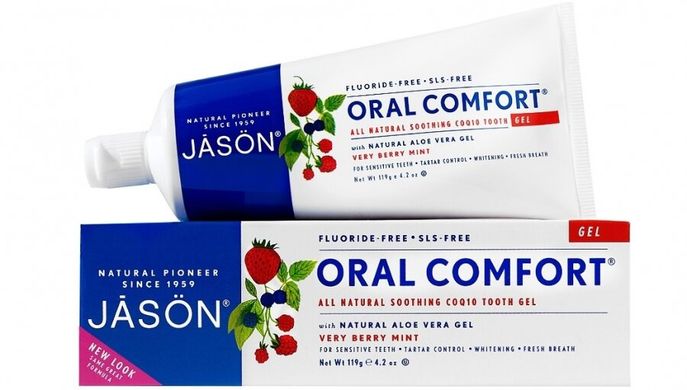 Зубний гель для чутливої ​​емалі з коензимом Q10, Jason Natural Cosmetics